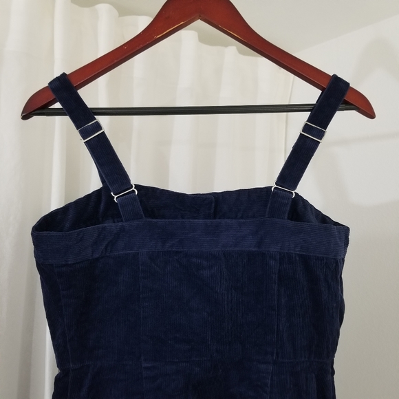 Tilly's Sky and Sparrow Corduroy Button Front Dress in Navy Blue Women's Size L - Picture 4 of 5